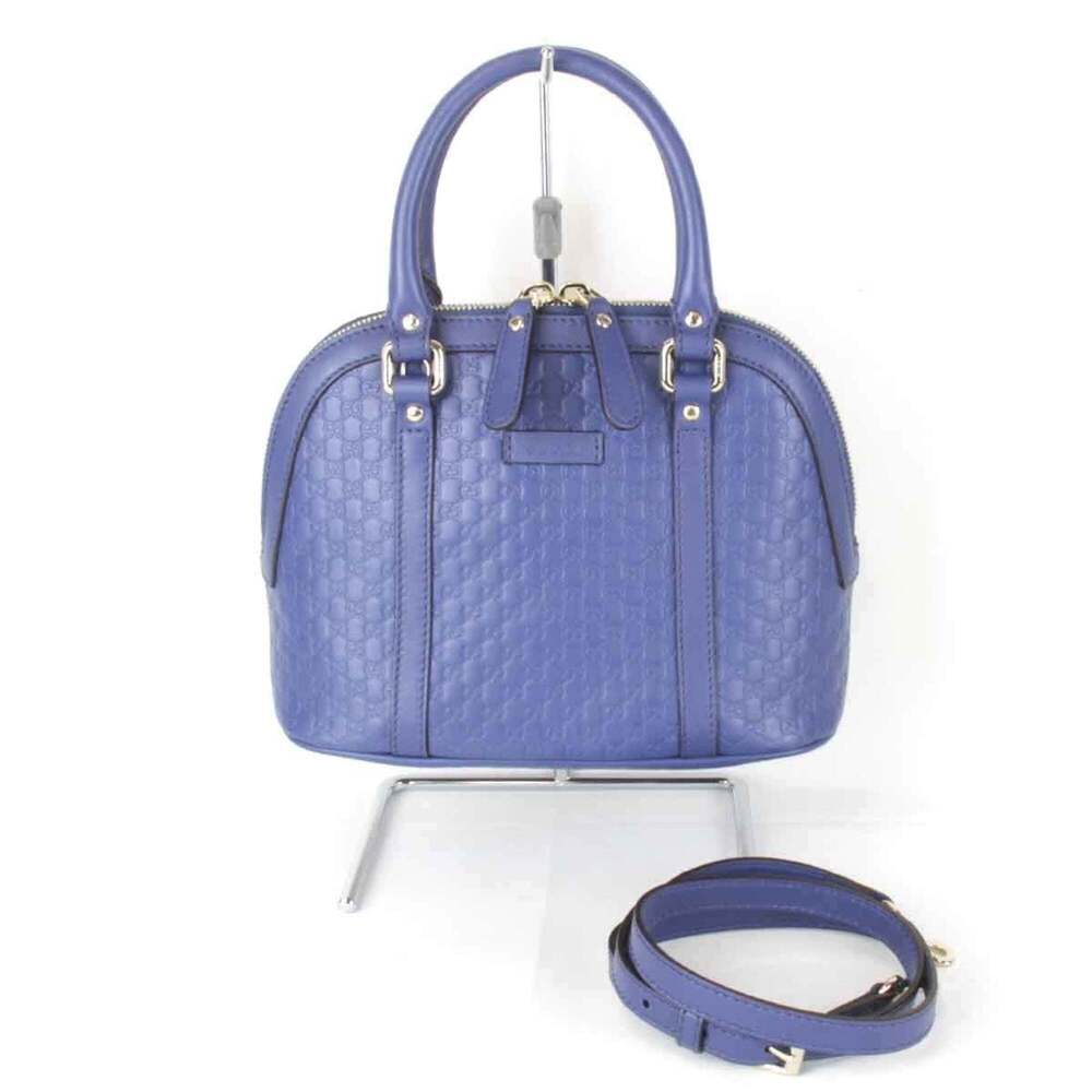 GUCCI Authentic Blue Leather Bag